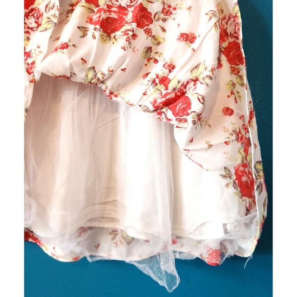 Gorgeous Riocione Girls' Floral Mini Skirt with Tulle underskirt - Size 8 - Picture 8 of 10